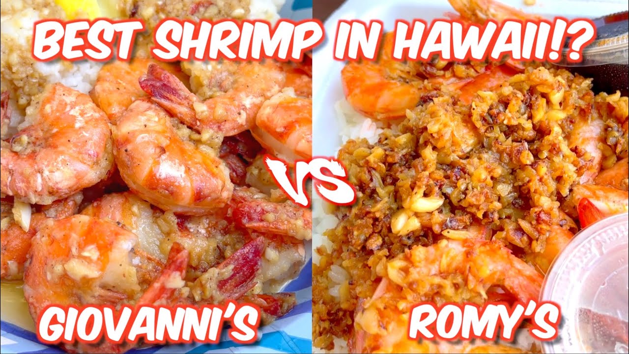 The Hunt for the Best Garlic Shrimp in Oahu | Giovanni's VS Romy's