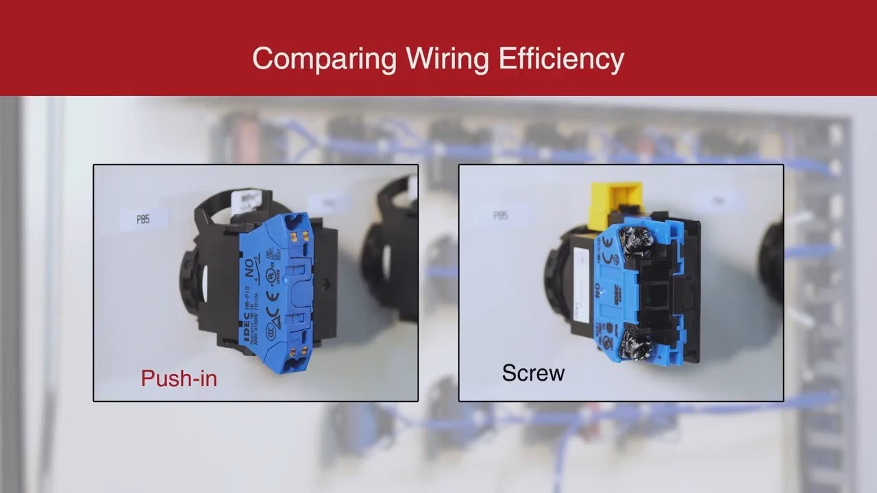 IDEC Push-In wiring for greater work efficiency