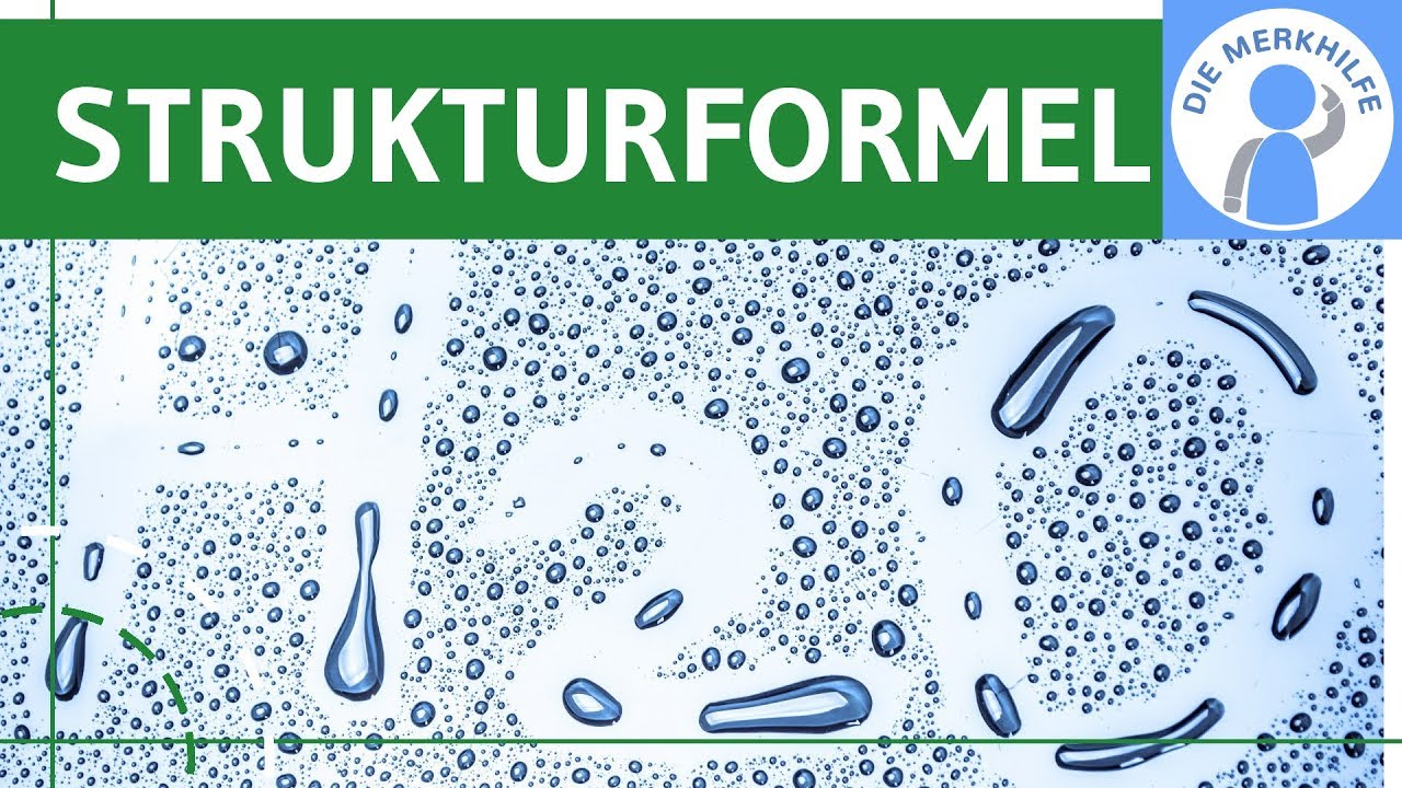 Aufstellen von Strukturformeln einfach erklärt - Ablauf, Schritte & Beispiel Wasser H2O - Chemie