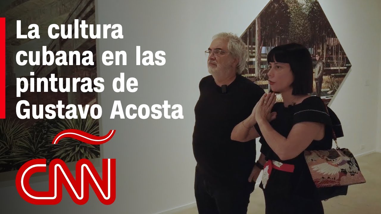 Las pinturas de Gustavo Acosta incluyen componentes de su cultura con rasgos de universalidad
