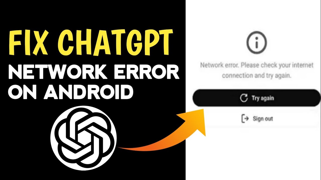 HOW TO FIX CHATGPT NETWORK ERROR please check your internet try again |