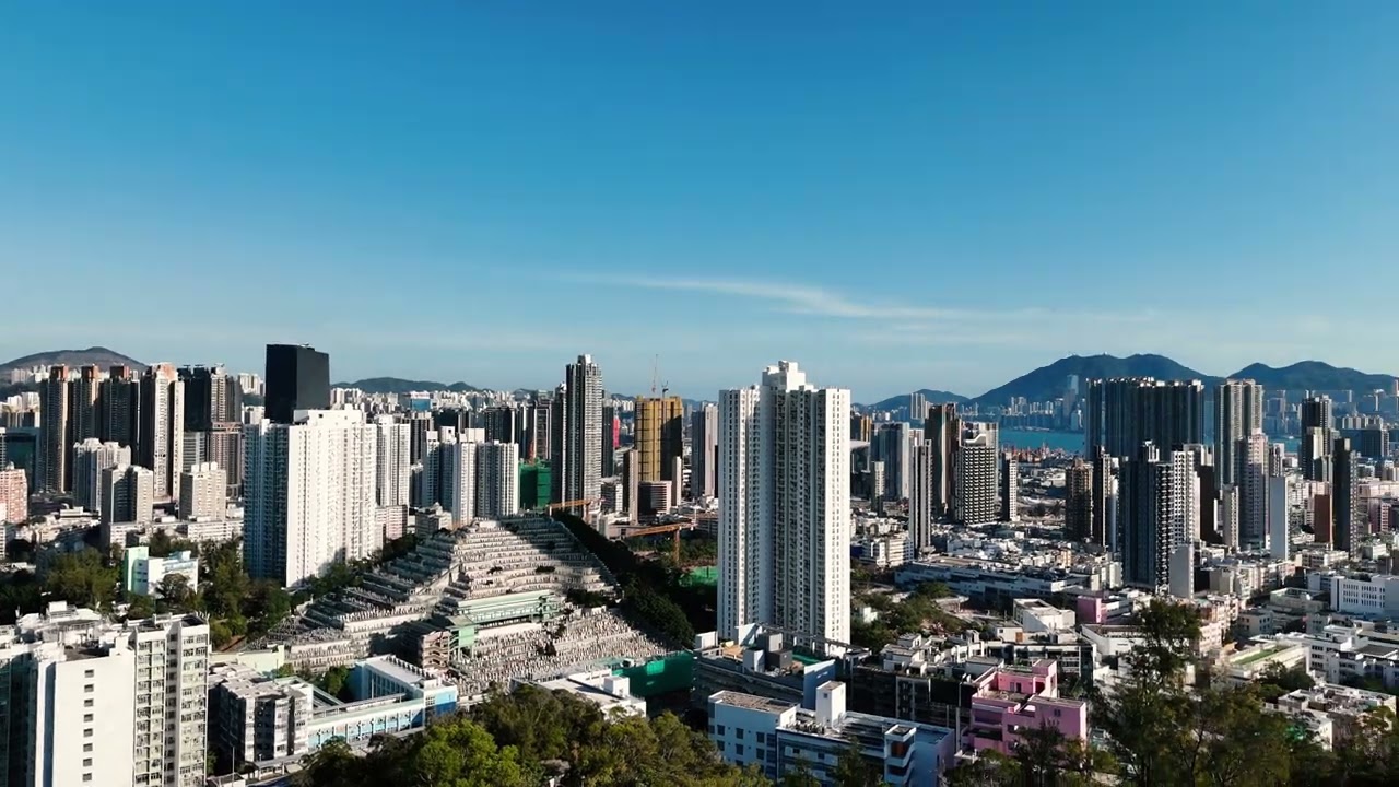 Experience stunning views of Kowloon Tsai and the Lion Rock.