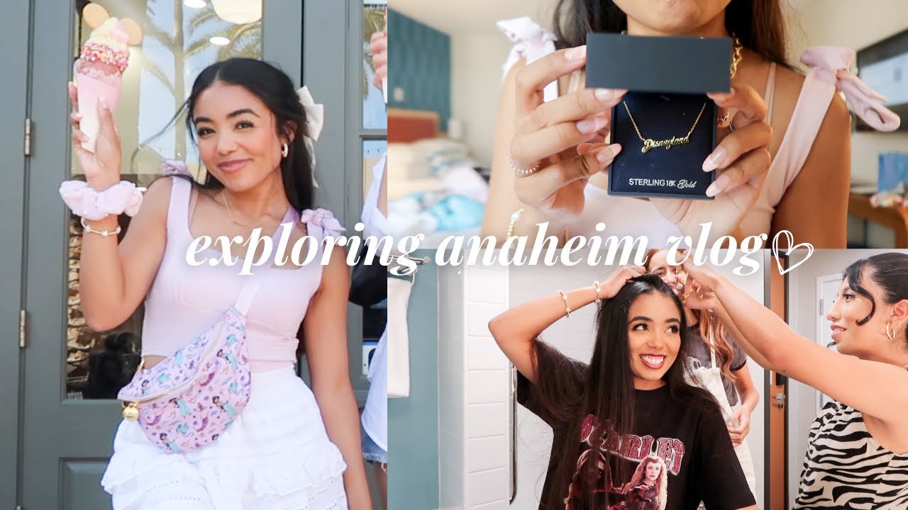 VLOG: traveling to disney + exploring anaheim!