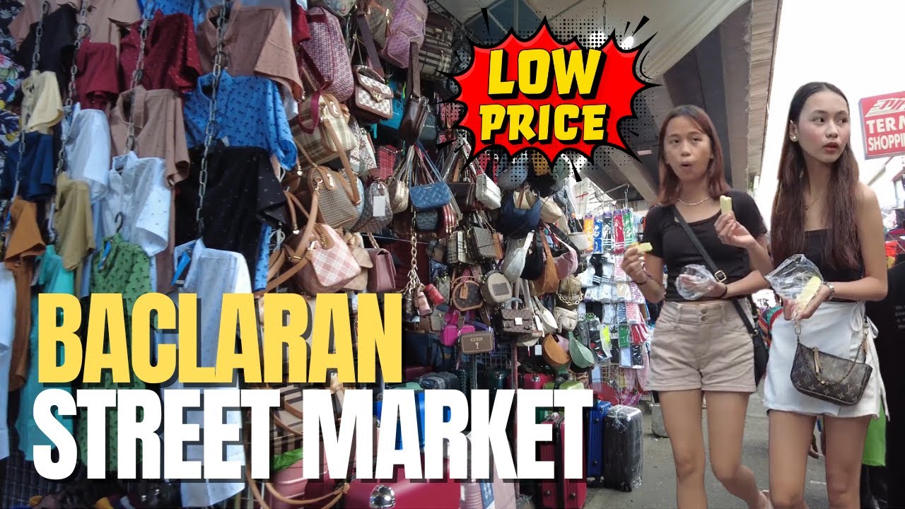 [4K] BACLARAN STREET MARKET - Christmas Shopping Destination! Low price (Clothes, Bags, Shoes)