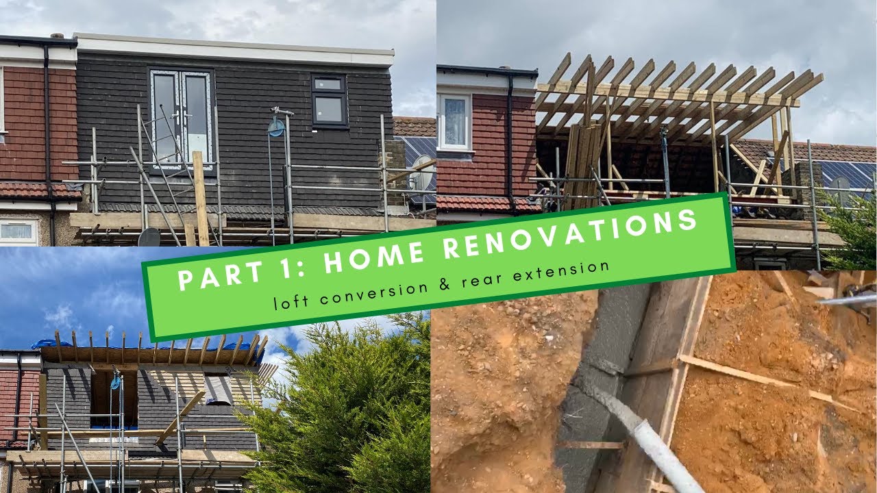 UK Home Renovation PART 1 - Loft Conversion & Kitchen Extension | B&Q VLOG