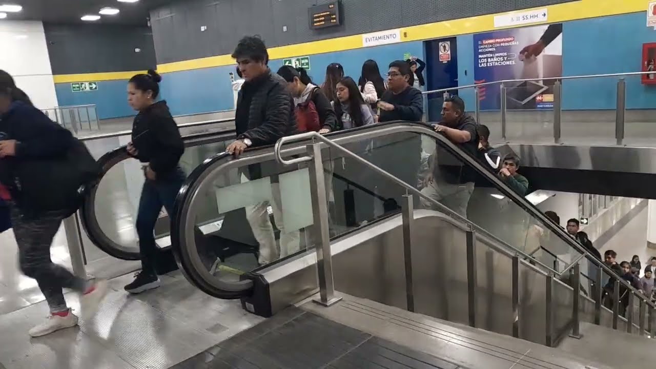 Es feriado y viajamos en la LINEA 2 DEL METRO DE LIMA. Desde la ESTACION EVITAMIENTO