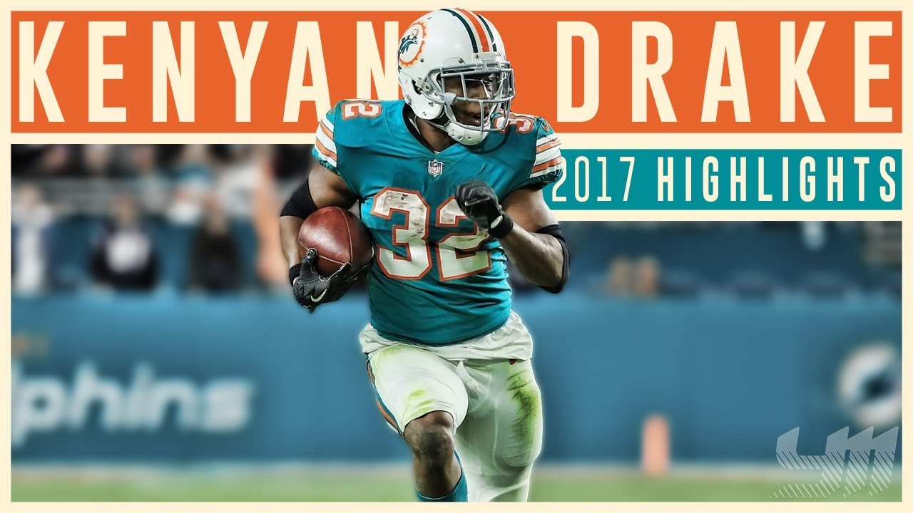 Kenyan Drake 2017 Miami Dolphins Highlights | Go Legend |
