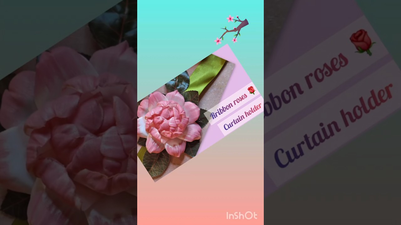 Discover the magical world of ribbon crafts #diy #ribbonflowers #youtubeshorts #viralvideo
