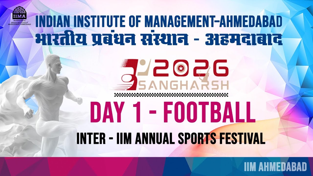 Day - 1 football 2026 ( Inter IIM Sports festival )  iim Ahmedabad Gujarat