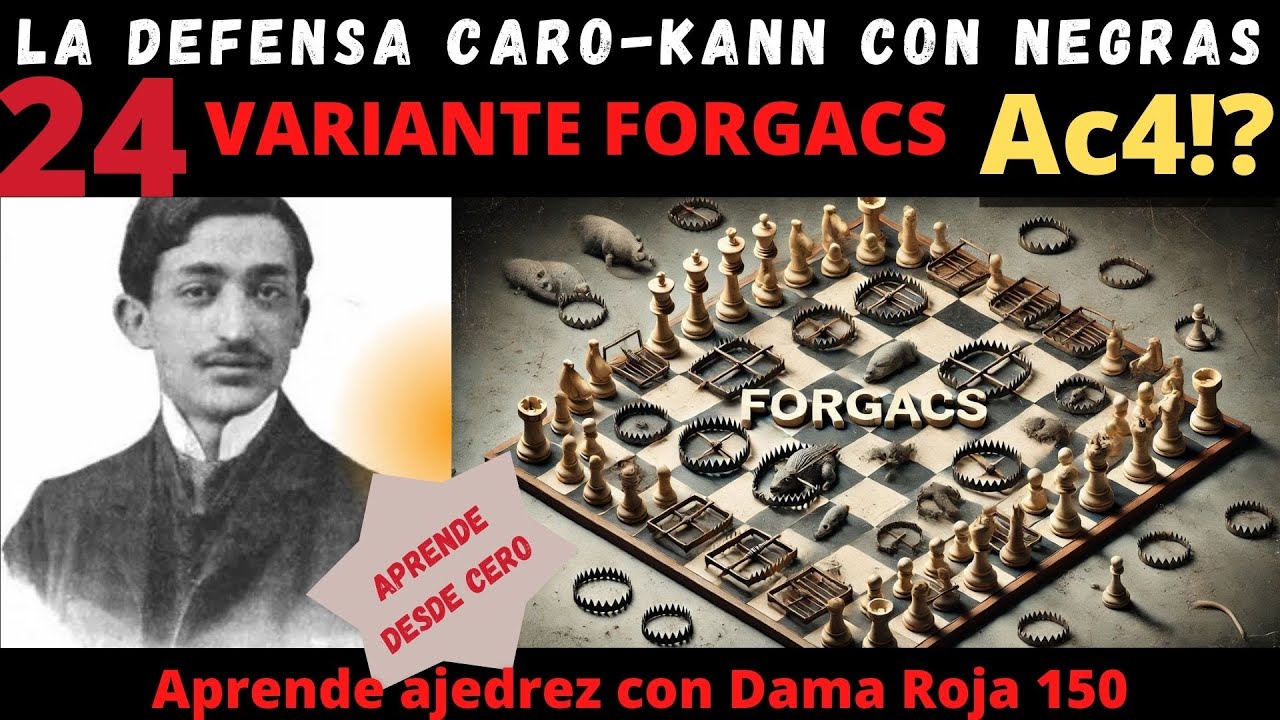 Caro-Kann | Variante Tartakower: cómo castigar el plan Forgacs con Ac4 (Cap. 24)