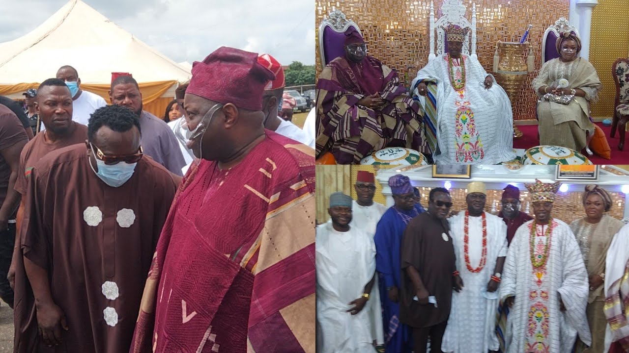 SAHEED OSUPA HONOUR CHIEF DELE MOMODU IN IWO FOR HIS NEW CHIEFTAINCY TITLE AARE TAYESE OF IWOLAND