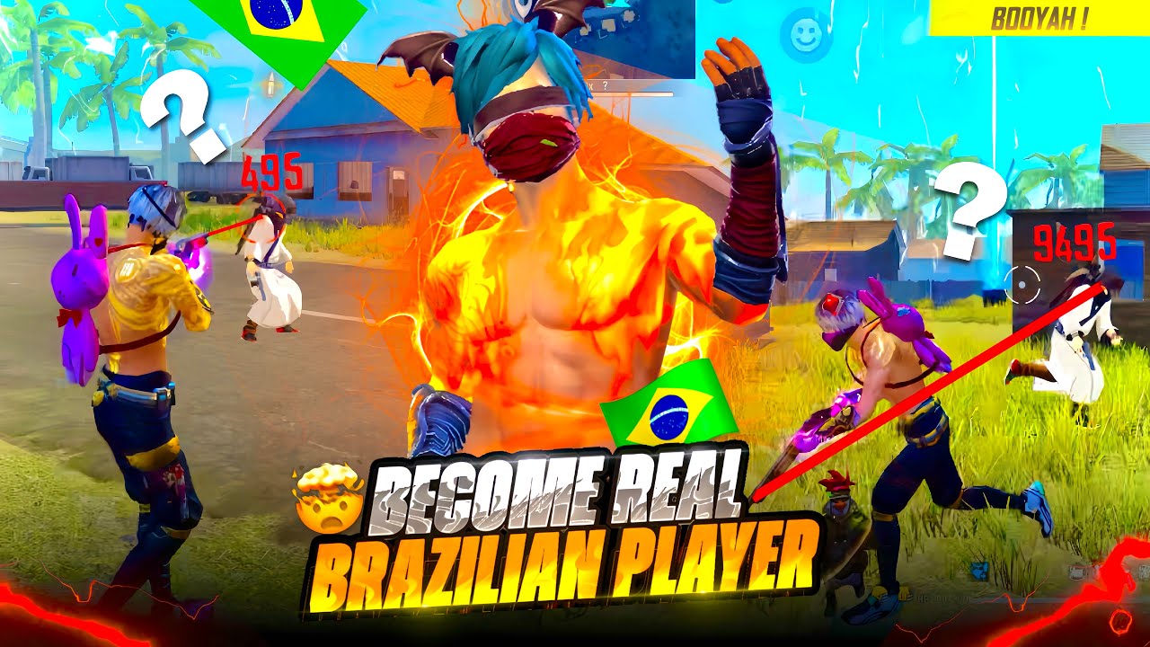 HOW TO BECOME A DANGEROUS 🥶 BRAZILIAN 💀 PLAYER IN FREE FIRE 🔥 / “LEVEL UP YOUR STYLE 👊