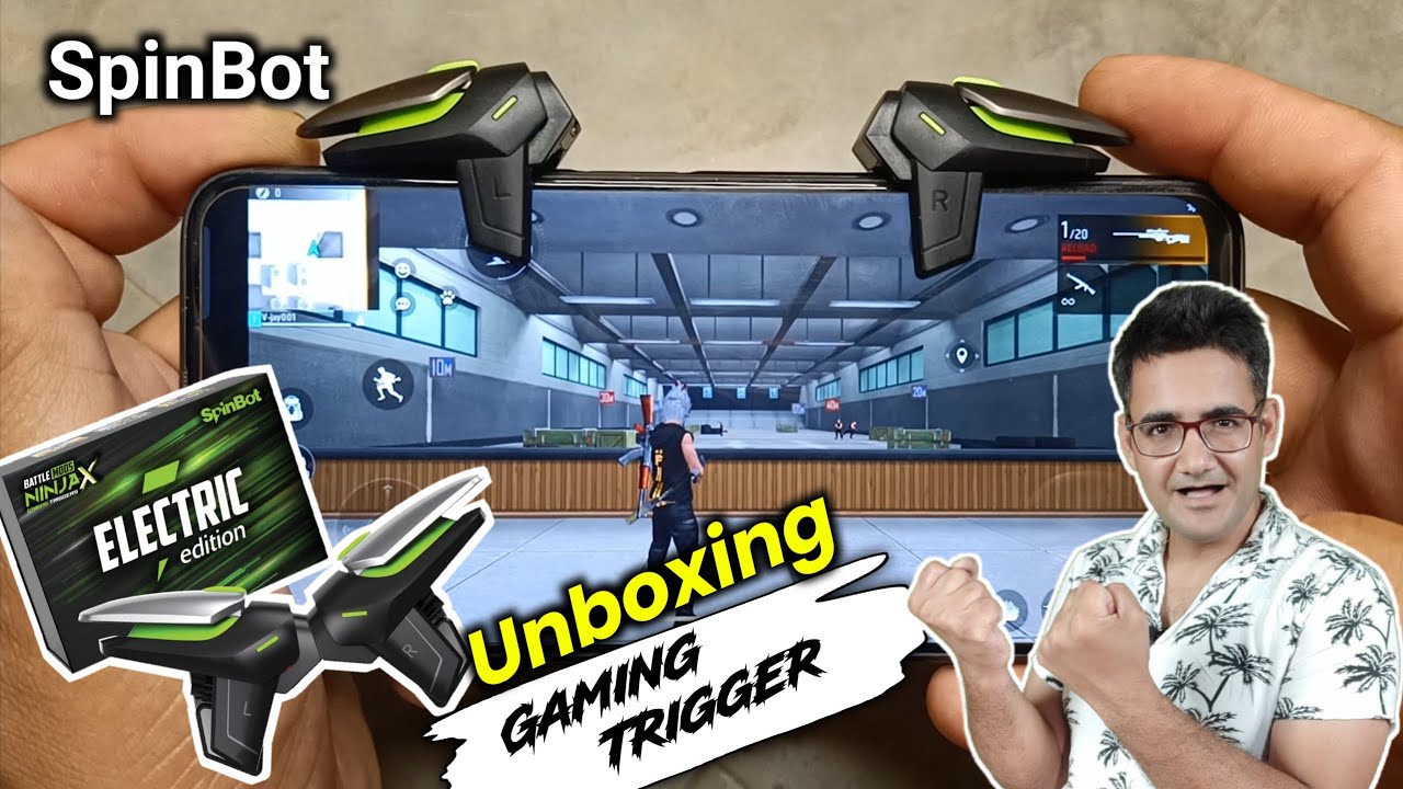 Spinbot BattleMods Ninjax Electric Edition Gaming Trigger | Unboxing Automatic fire Triggers