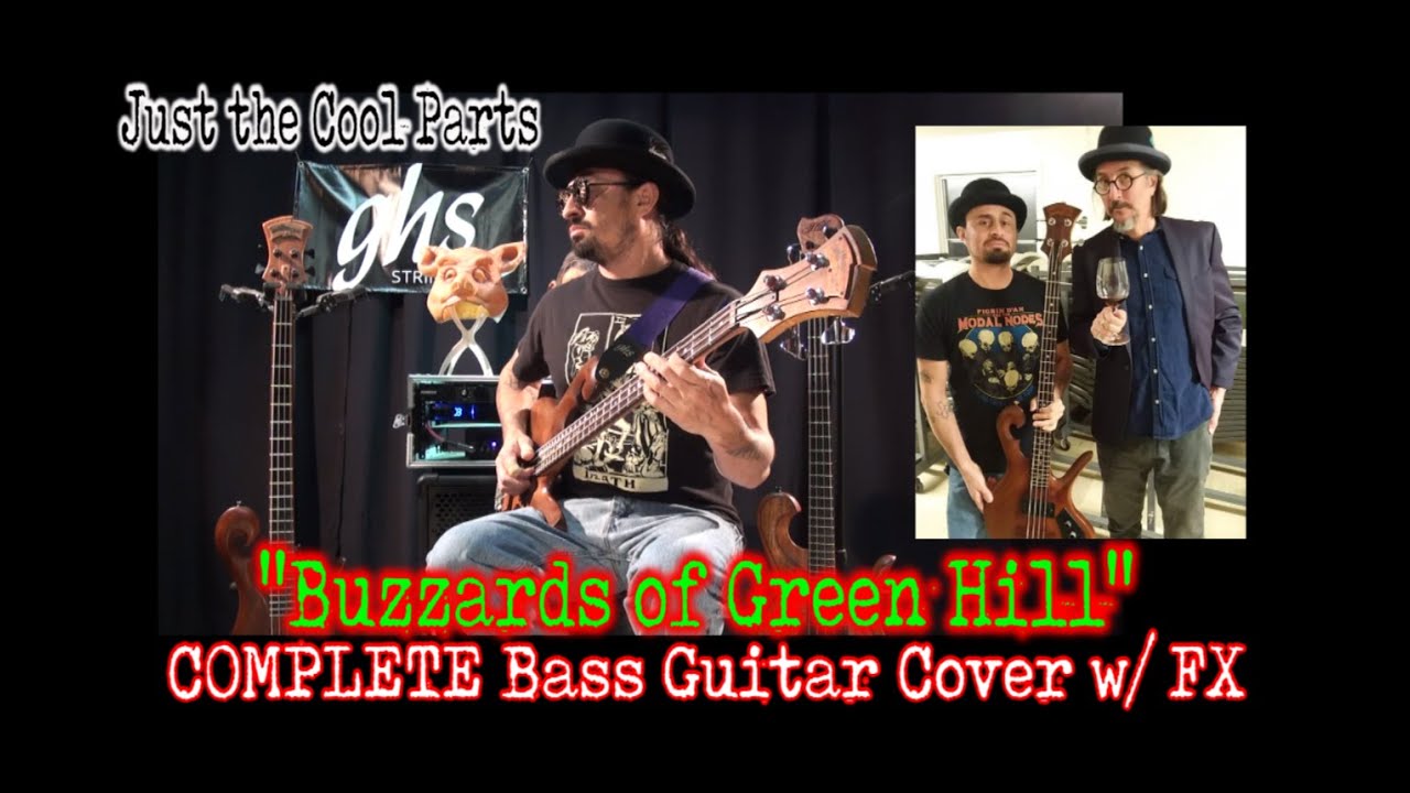BUZZARDS OF GREEN HILL | Bass COVER w/FX Pedal Used by Les Claypool & a 1977 Carl Thompson Bass