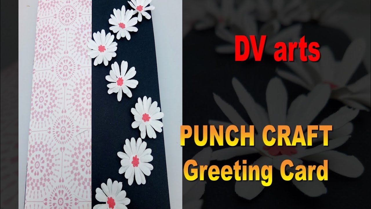 How to make greeting card with punch craft