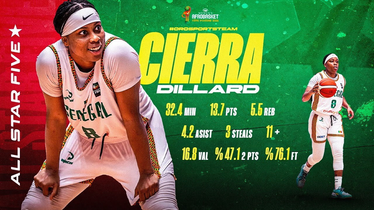 Cierra Dillard - FIBA Afrobasket 2025 (Ivory Coast) #AllStarFive