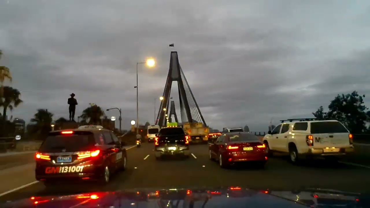 Sydney Sunrise Drive in 4 Minutes 🇦🇺 | Friday 13th POV Drive  Sped-Up x10 in 4K