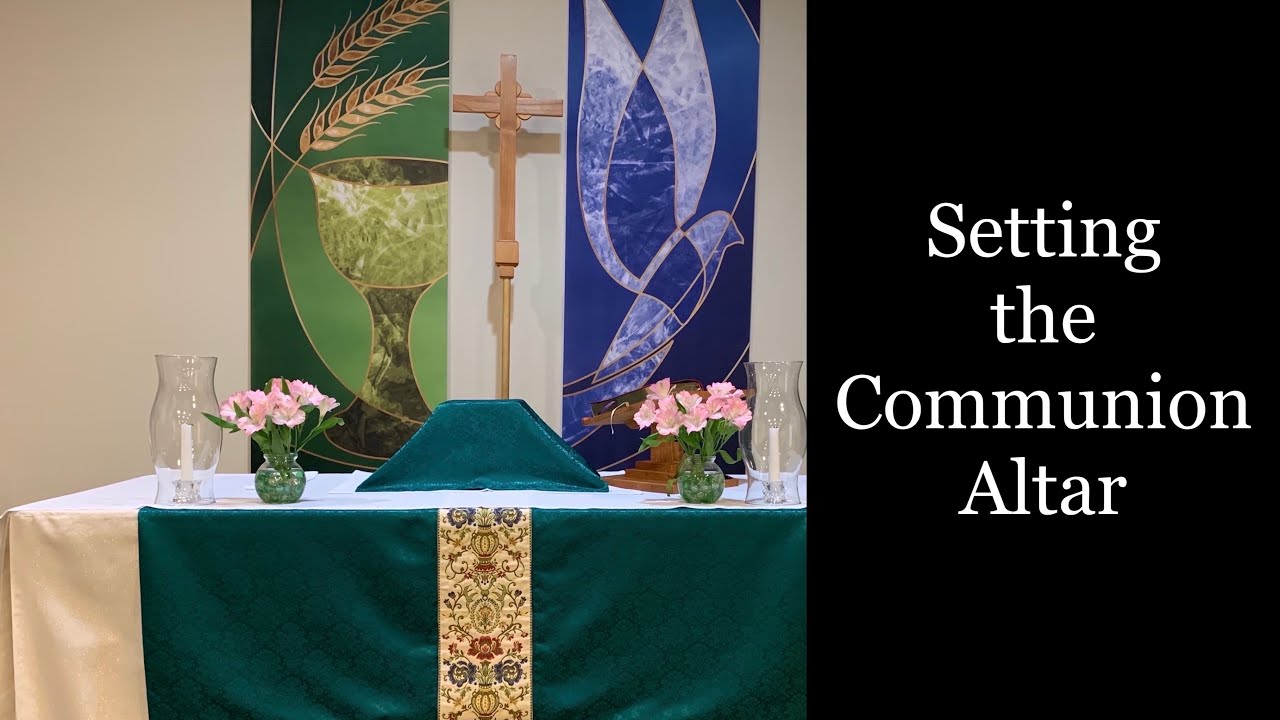 Setting the Communion Altar #eucharist #anglican #communion