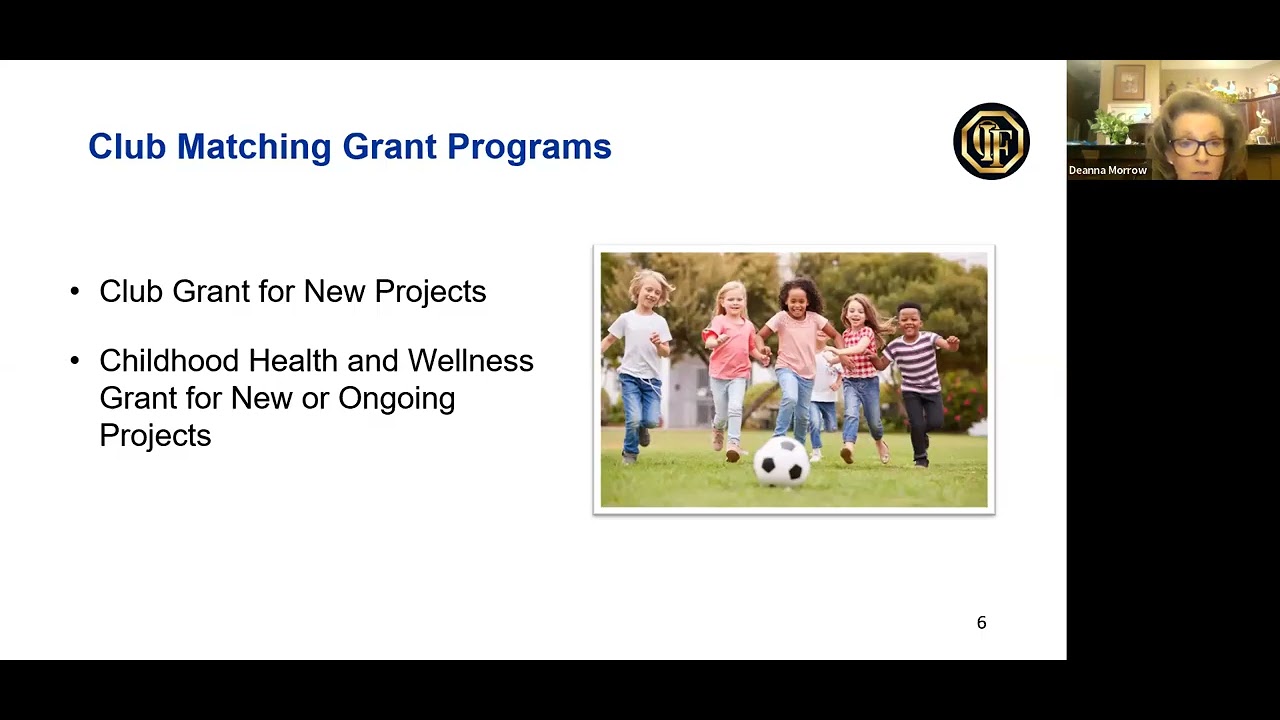 Deanna Morrow Presents the OIF Grant Opportunities