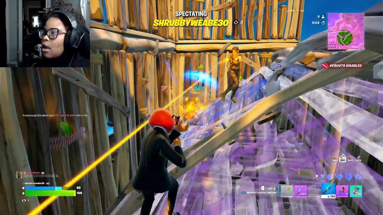 Playing Fortnite