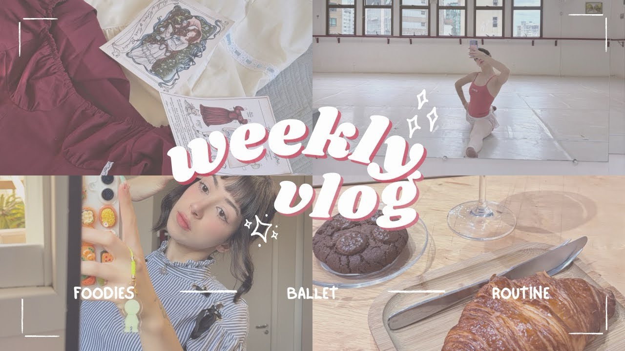 back to routine vlog! what I eat in a day, ballet class, daily life ♡.⁺࿐˚･