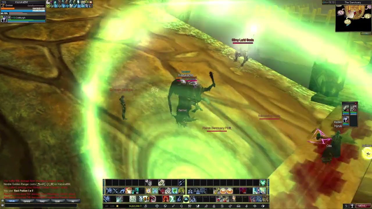 Rappelz Official Devil Skeleton Server, Lv 120 to 138 Gaia Evoker , Sanctuary Questline