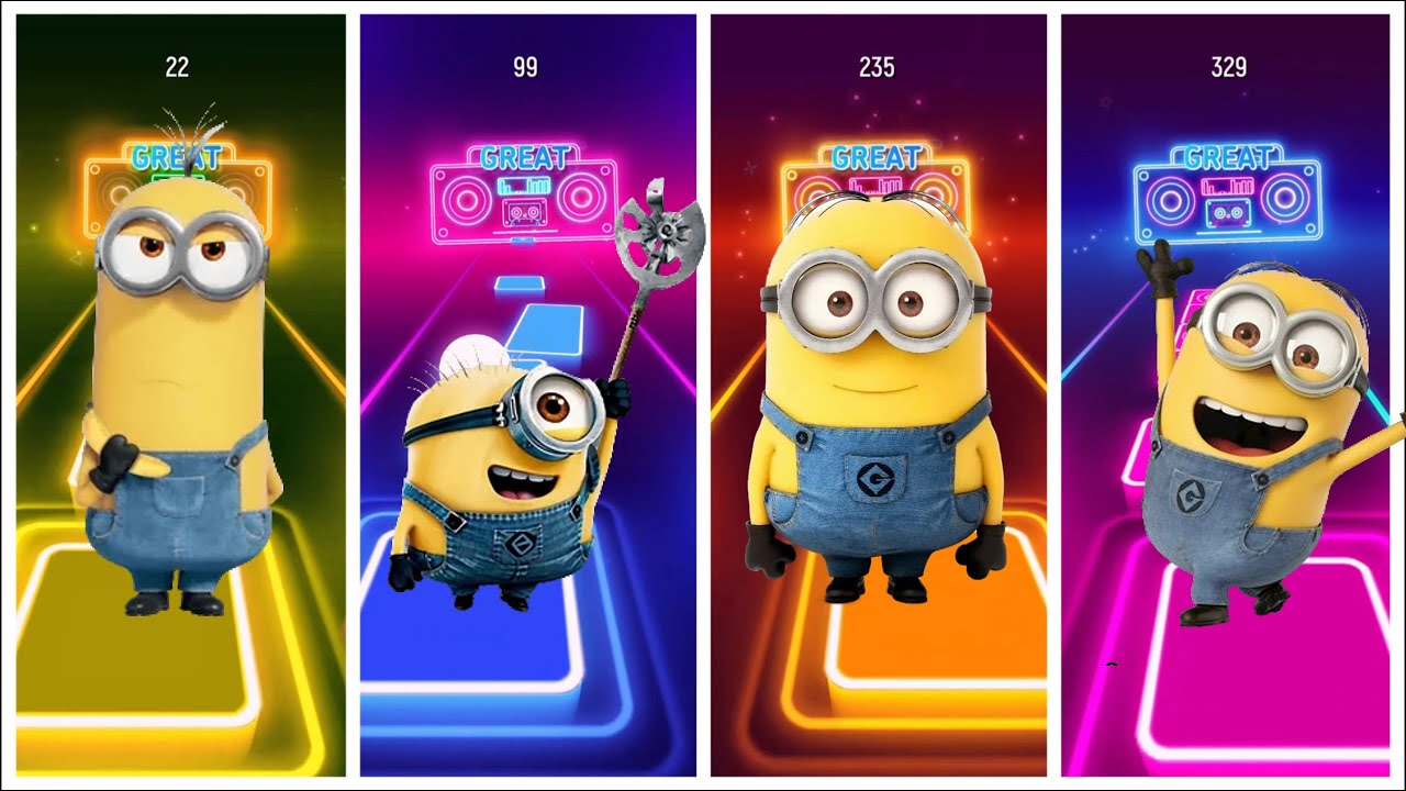 Minions Go INSANE in Tiles Hop!