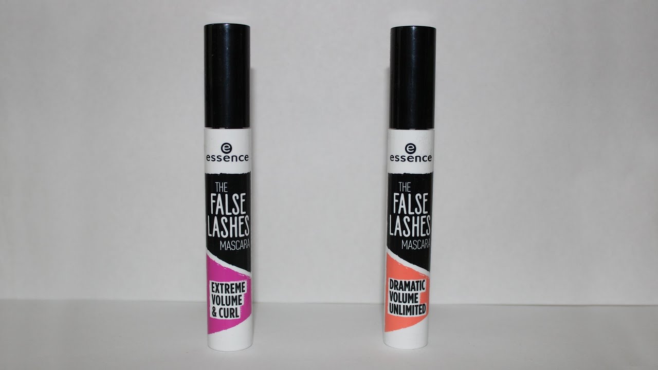 Essence The False Lashes Mascara Dramatic Volume Unlimited vs. Extreme Volume & Curl