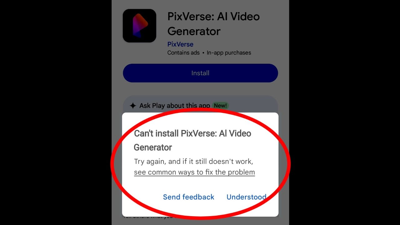 PixVerse Al Download Problem Solve In Play Store | Can't Install PixVerse Al Video Generator App