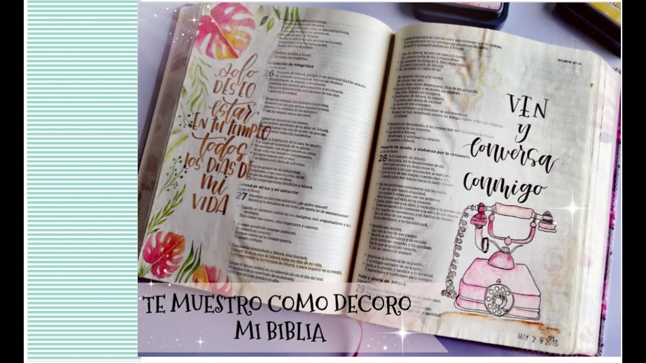 TOUR POR MI BIBLIA- TE MUESTRO COMO LA DECORE