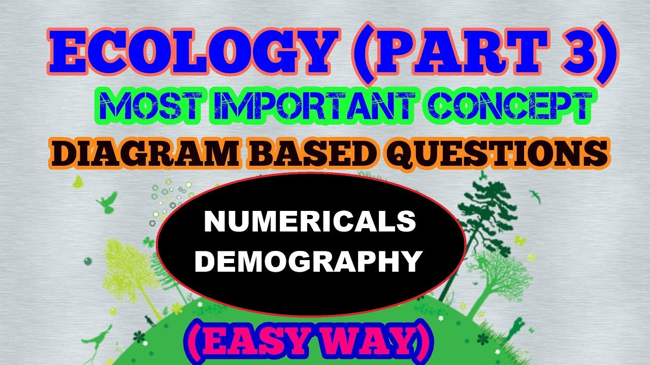 ECOLOGY – PART 3 / DEMOGRAPHY NUMERICALS (EASY WAY/NEET)