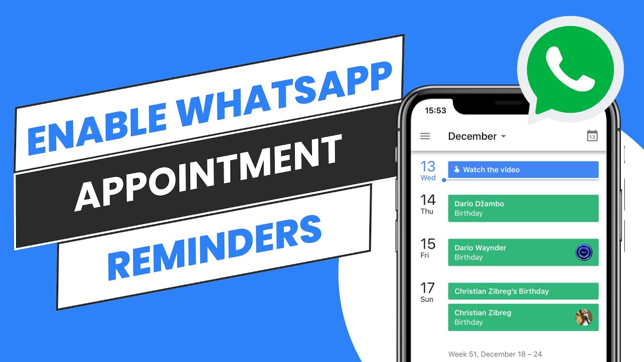 How to set up WhatsApp appointment reminders [TUTORIAL]