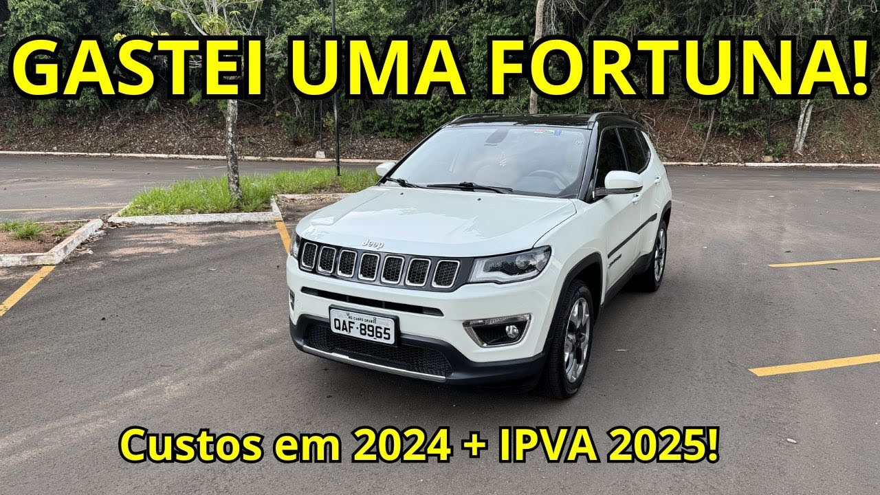 MEU JEEP COMPASS EST&Aacute; ME FALINDO? GASTOS REAIS DE 2024 + IPVA 2025!