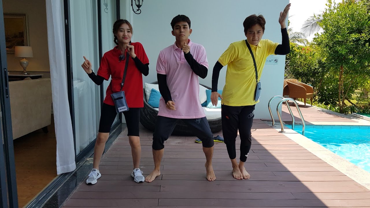 Tik tok Cục sì lầu ông bê lắp Pump it up | phiên bản Jun Phạm - Ninh Dương Lan Ngọc và Ngô Kiến Huy