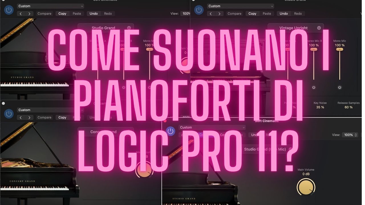 Come suonano i pianoforti di Logic Pro 11?