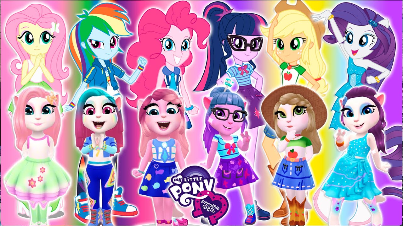 🌈 MY TALKING ANGELA 2 | My Little Pony | Equestria Girls | New Update |  Cosplay Makeover🎀