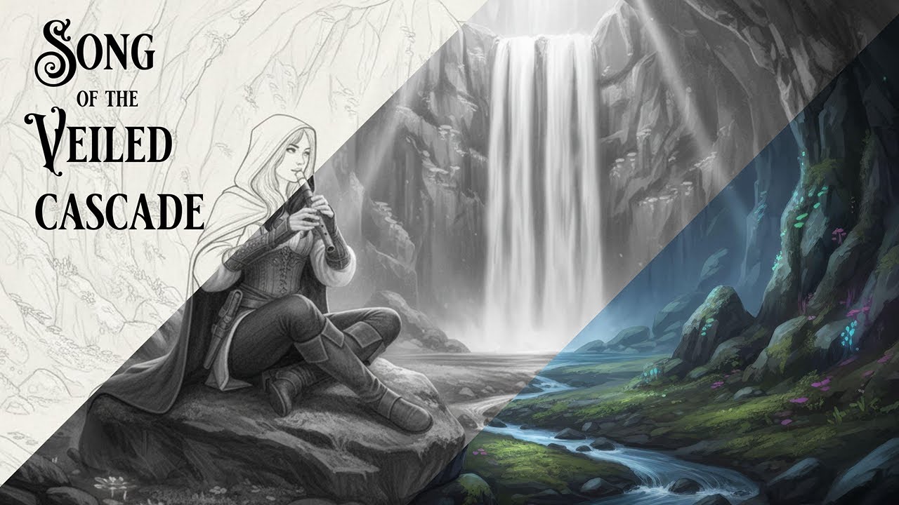 Song of the Veiled Cascade | Fantasy Flute Instrumental