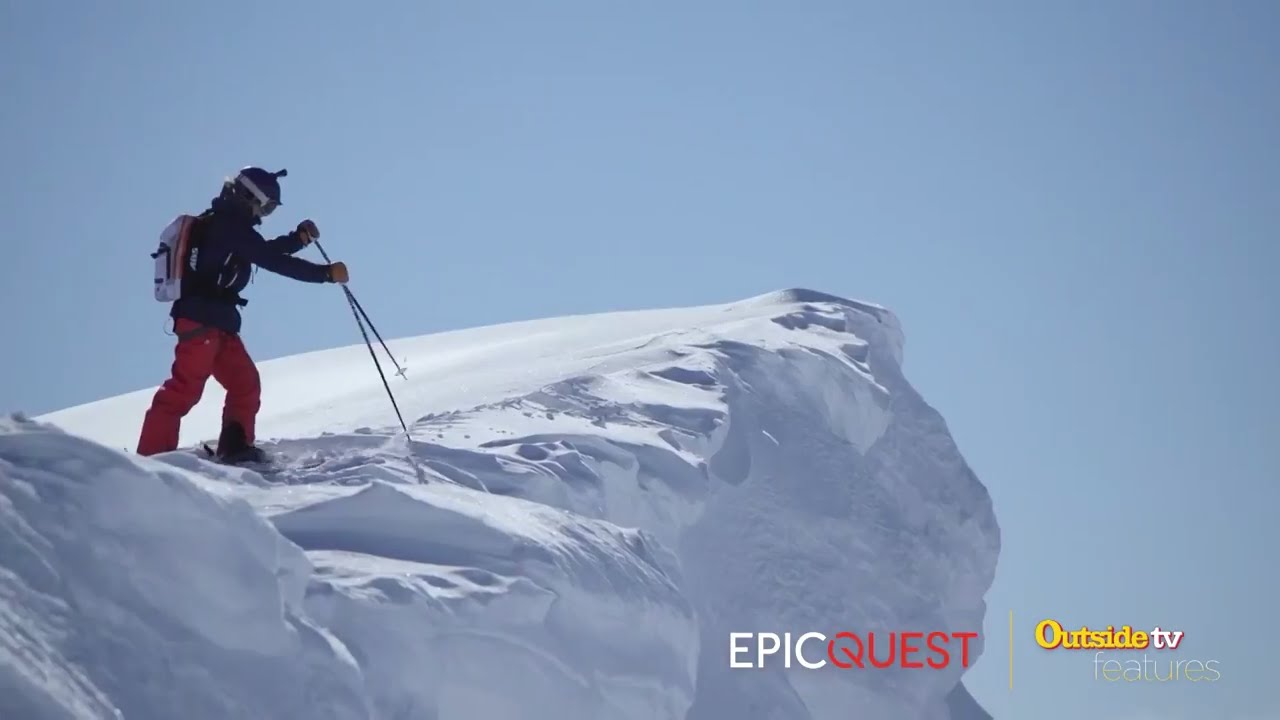 Lynsey Dyer Skis Her First Spine | EpicQuest
