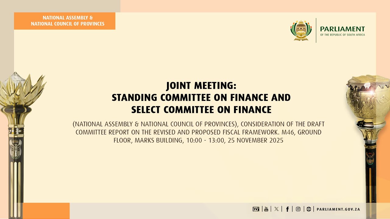 Joint Meeting: Standing Committee on Finance and Select Committee on Finance, 25 November 2025