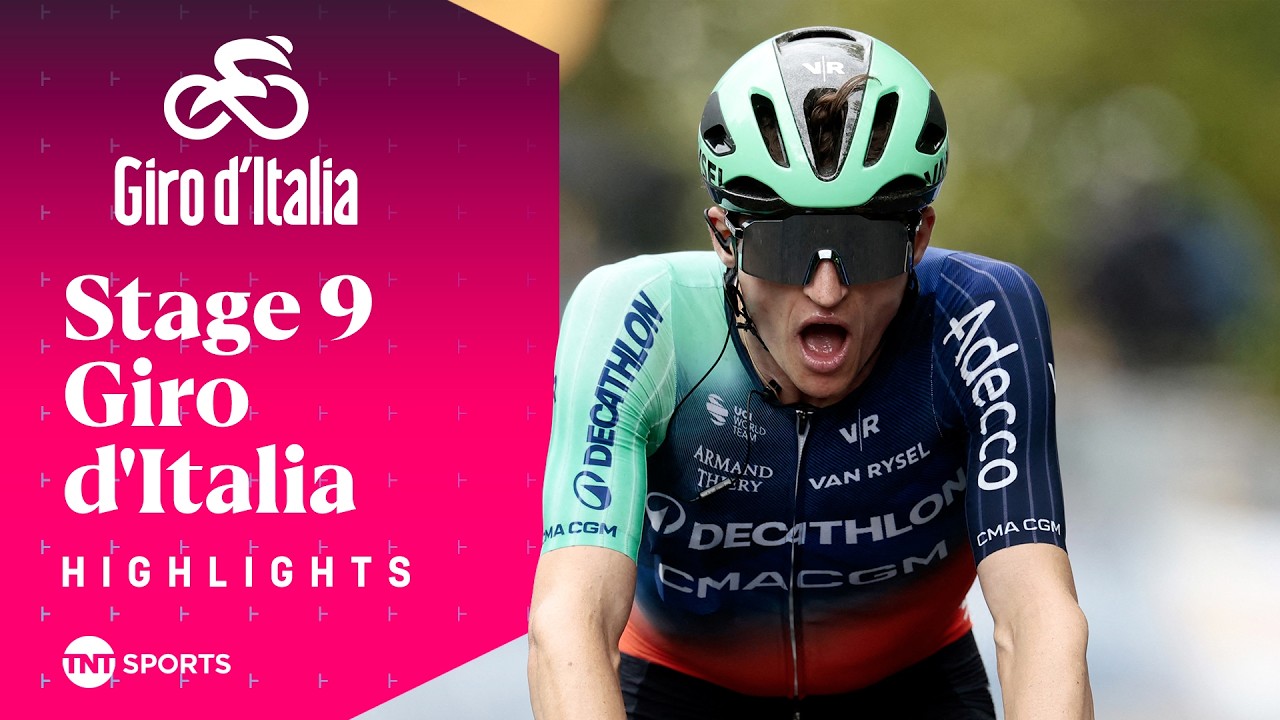 GAP TO PINK SHRINKS! 👀 | 2026 Men's Giro d'Italia Stage 9 Race Highlights | TNT Sports Cycling