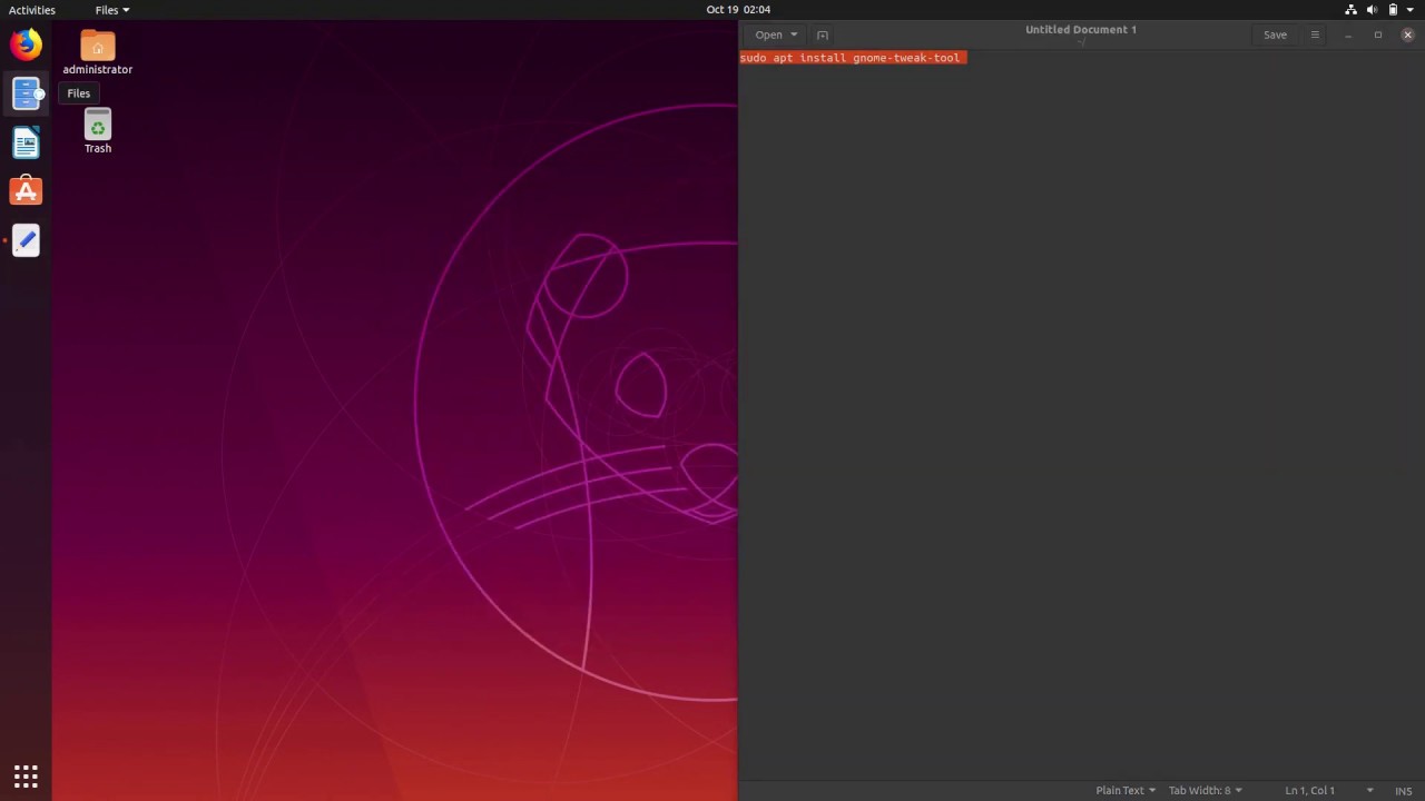 How to enable a Yaru Dark theme in Ubuntu 19.10