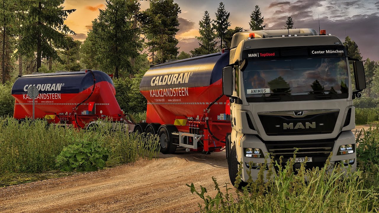 Double Silo Trailer Through Scenic Countryside in Finland | #ets2 1.52