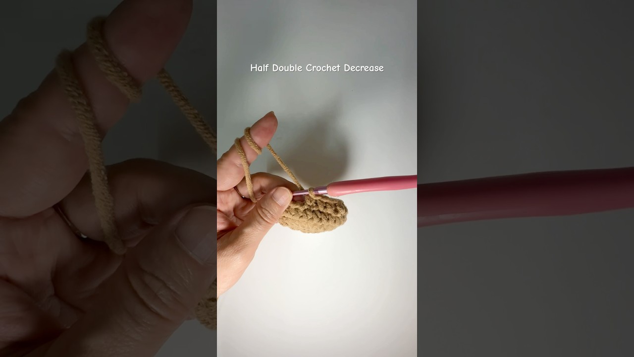 Half Double Crochet Decrease #crochet #crochetinstructions #crochettutorials #crochetforbeginners