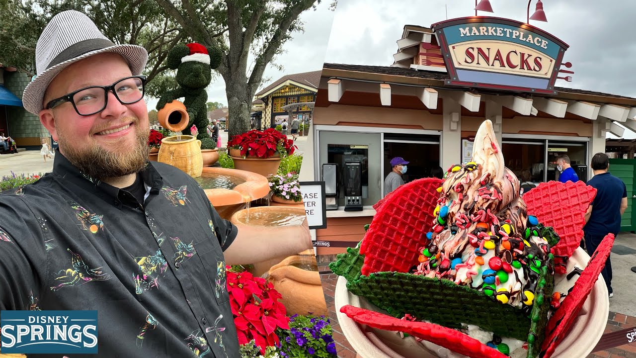 Disney Springs November 2021 | NEW Holiday Treats | Christmas Dole Whip Nachos & Gideon's Bakehouse