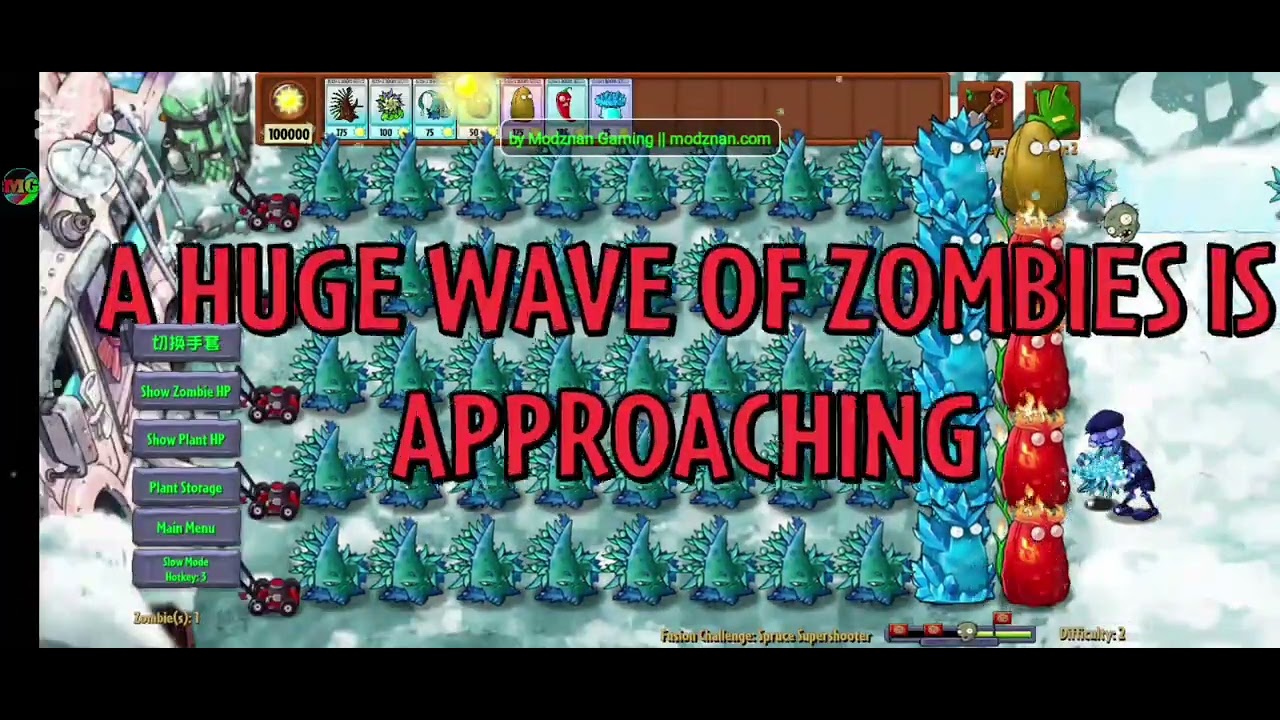 Pvz fusion plant vs zombie spruce supershooter challenge complete 
