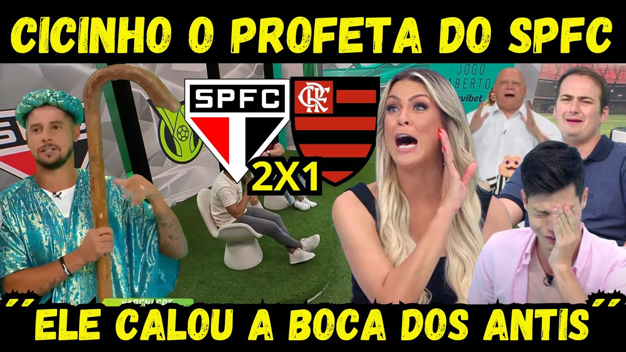 OS ANTIS SE RENDERAM AO PROFETA CICINHO!´´ELE CRAVOU A VITÓRIA DO SAO PAULO! SPFC VEM FORTE