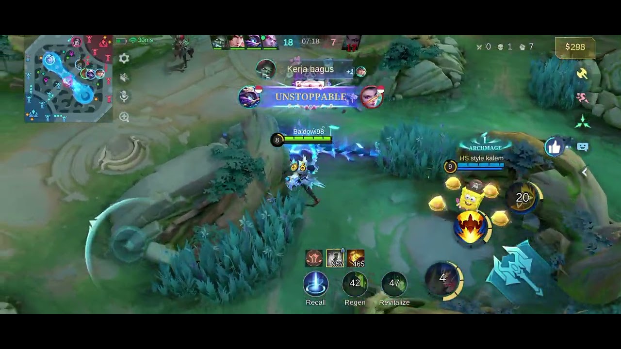 KING Gatotkaca game mobile legends skin tedserver hero Gatotkaca mode rank victory kill 4 asist 9