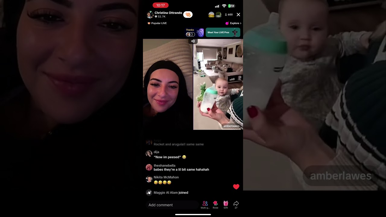 1/25/24 Christina & Amber TikTok live (last 35 mins)