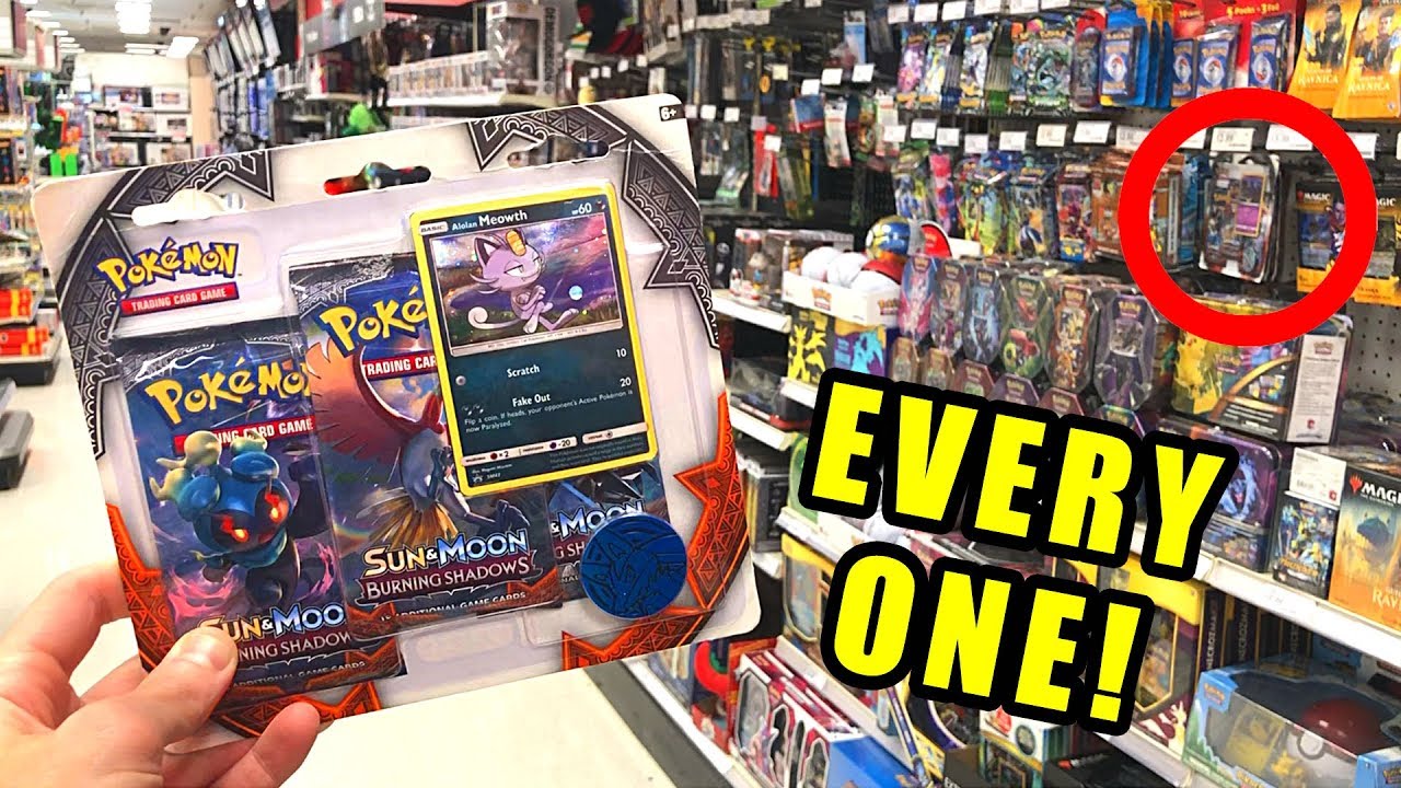 *BUYING EVERY BLISTER PACK!* Opening Pokemon Cards Burning Shadow Boosters AT TARGET STORE!