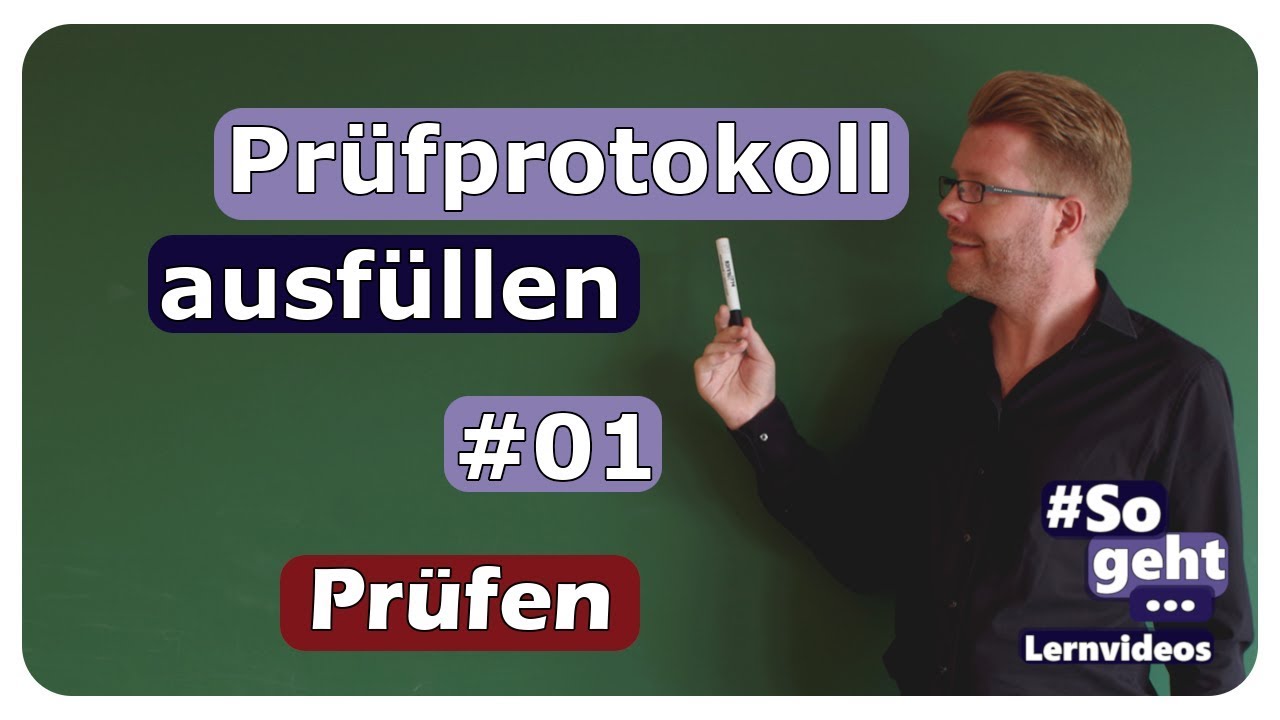 Prüfprotokoll richtig ausfüllen #01 - Prüfung elektrischer Anlagen - einfach und anschaulich erklärt
